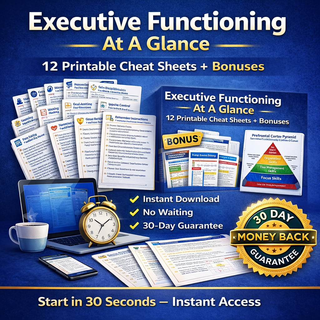 Boost Focus, Organization & Self-Discipline in Days (Printable System + Bonuses)